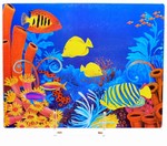 GLASS CORAL REEF CUTTING BOARD