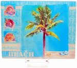 GLASS PALM TREE CUTTING BOARD