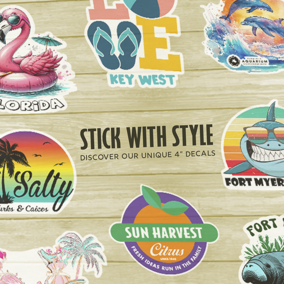 4" DIE-CUT VINYL DECALS