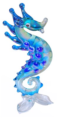 GLASS SEAHORSE, 6/SET ($5.50/PC) 10370